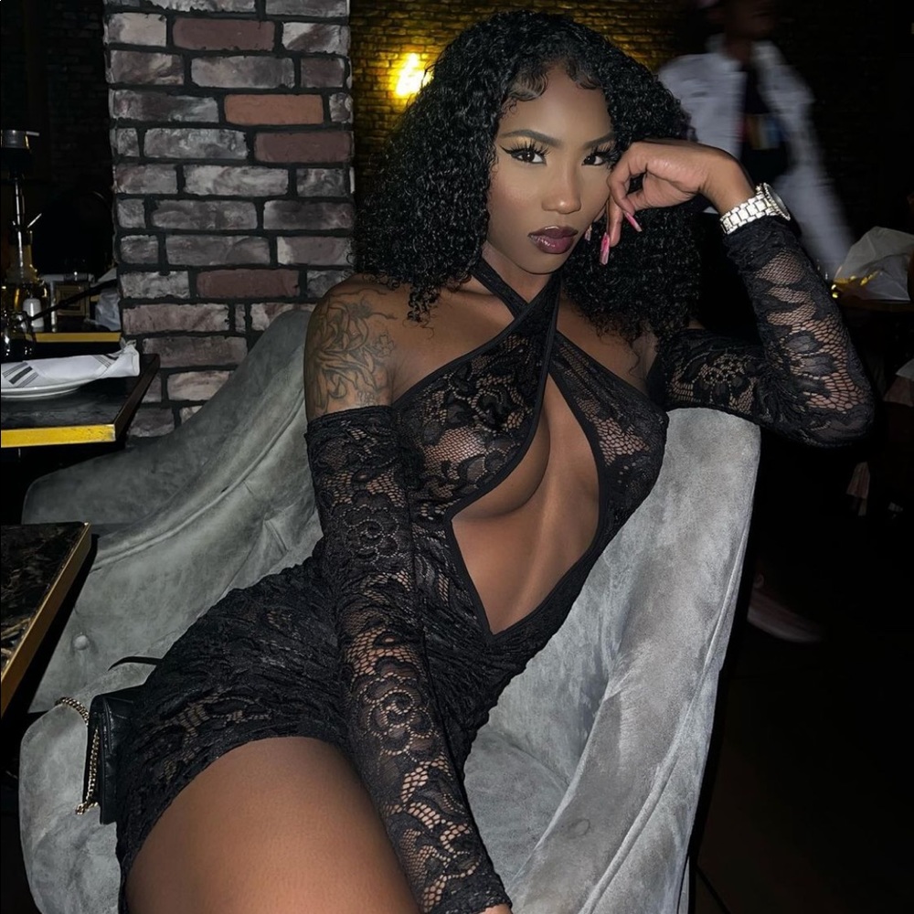 SEXY Lace mini black dress!